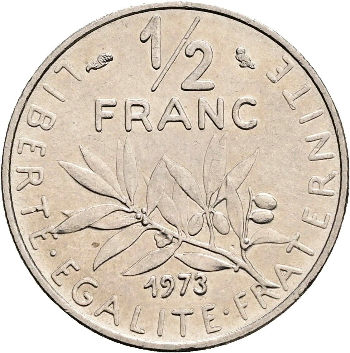 1/2 Franc 1973 – Rückseite