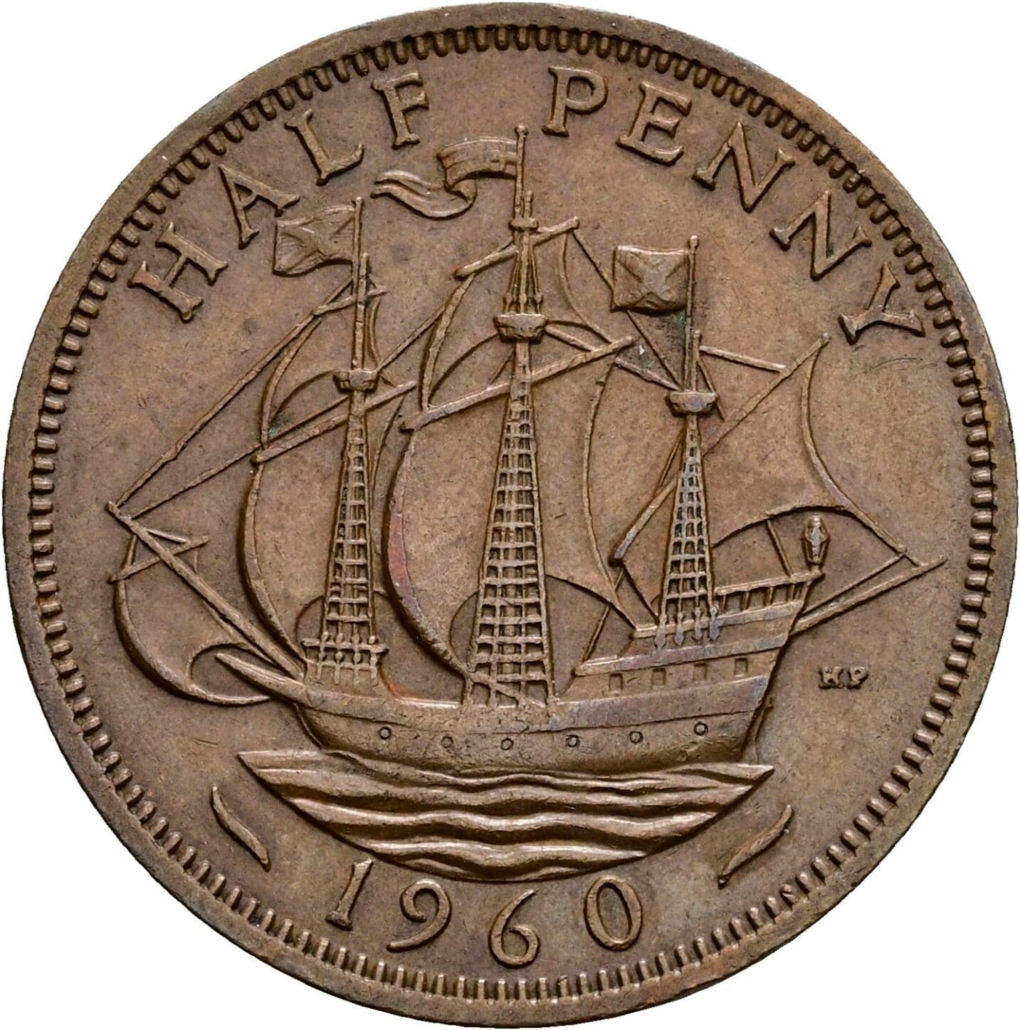 Half Penny 1960 – Rückseite