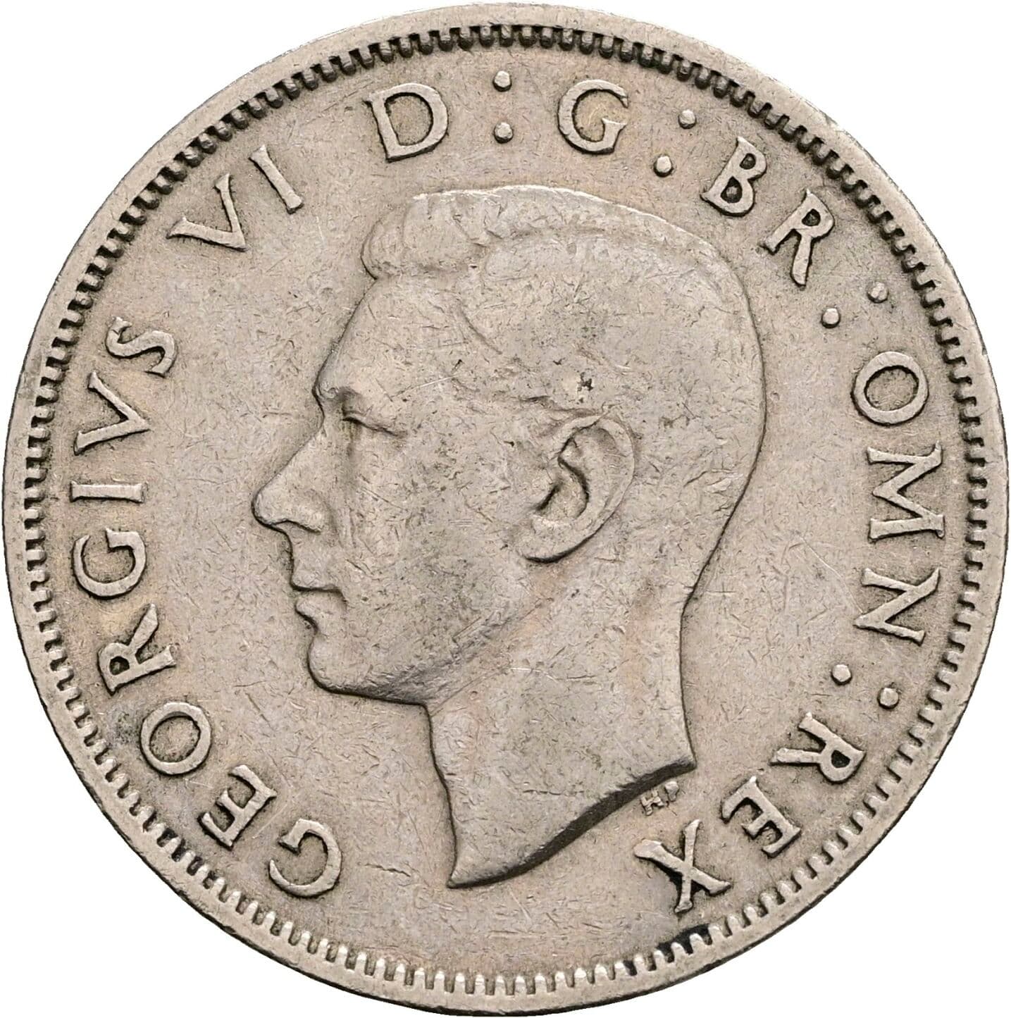 2 Shillings Georg VI. (1936-1952) 1948 – Vorderseite