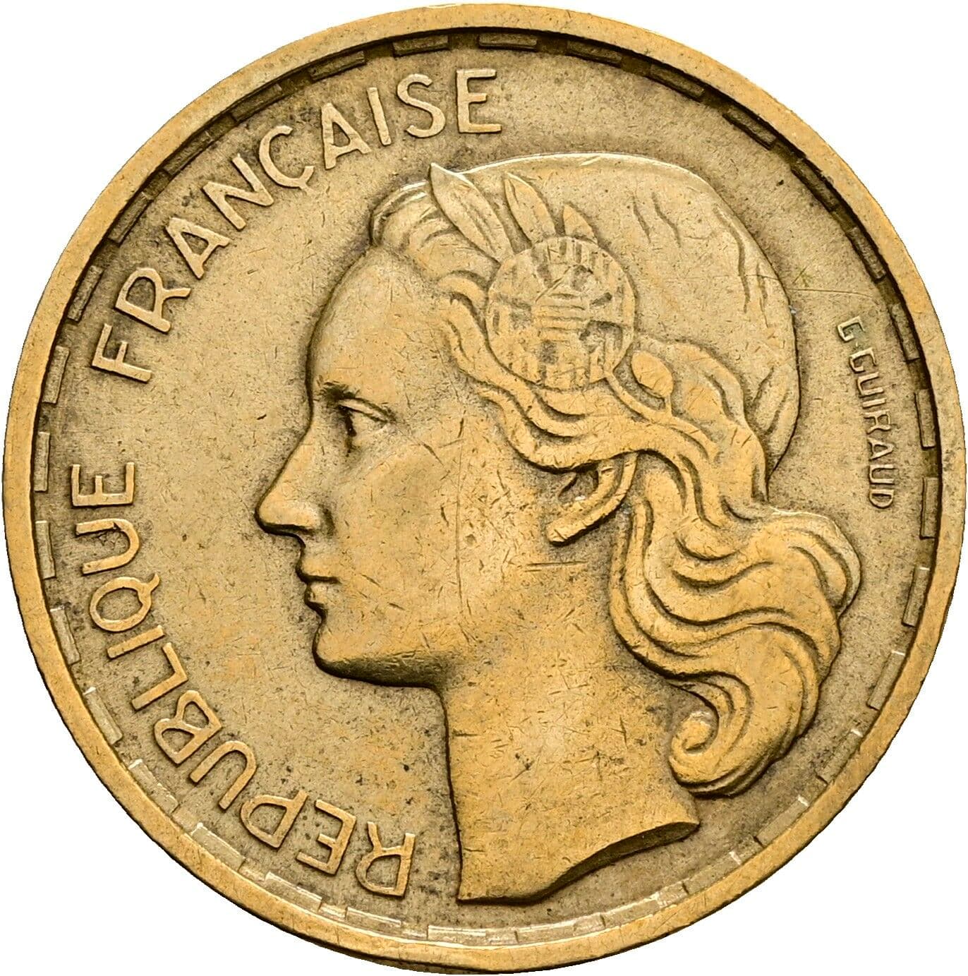 20 Francs 1950 B – Vorderseite