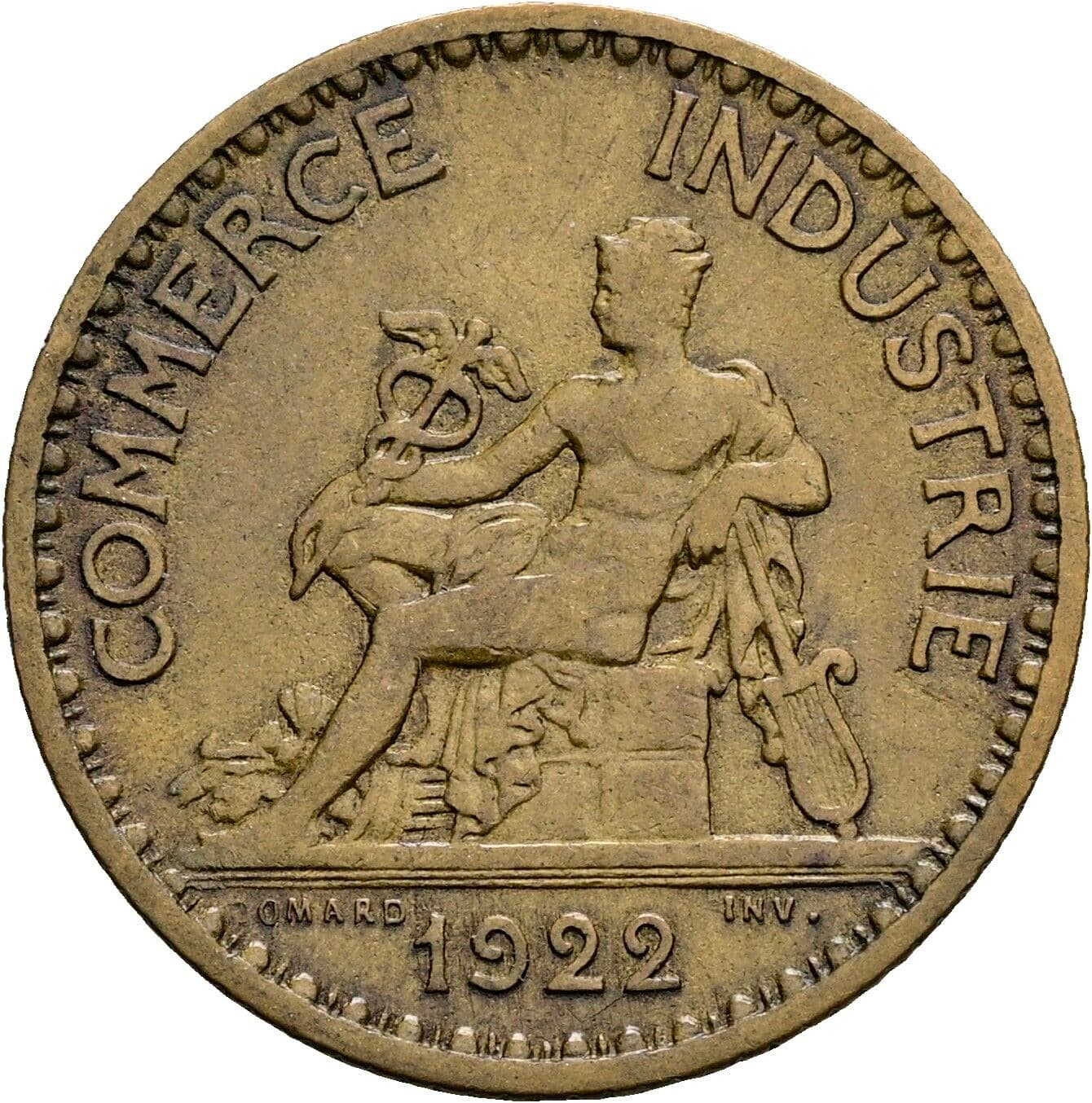 1 Franc 1922 – Rückseite