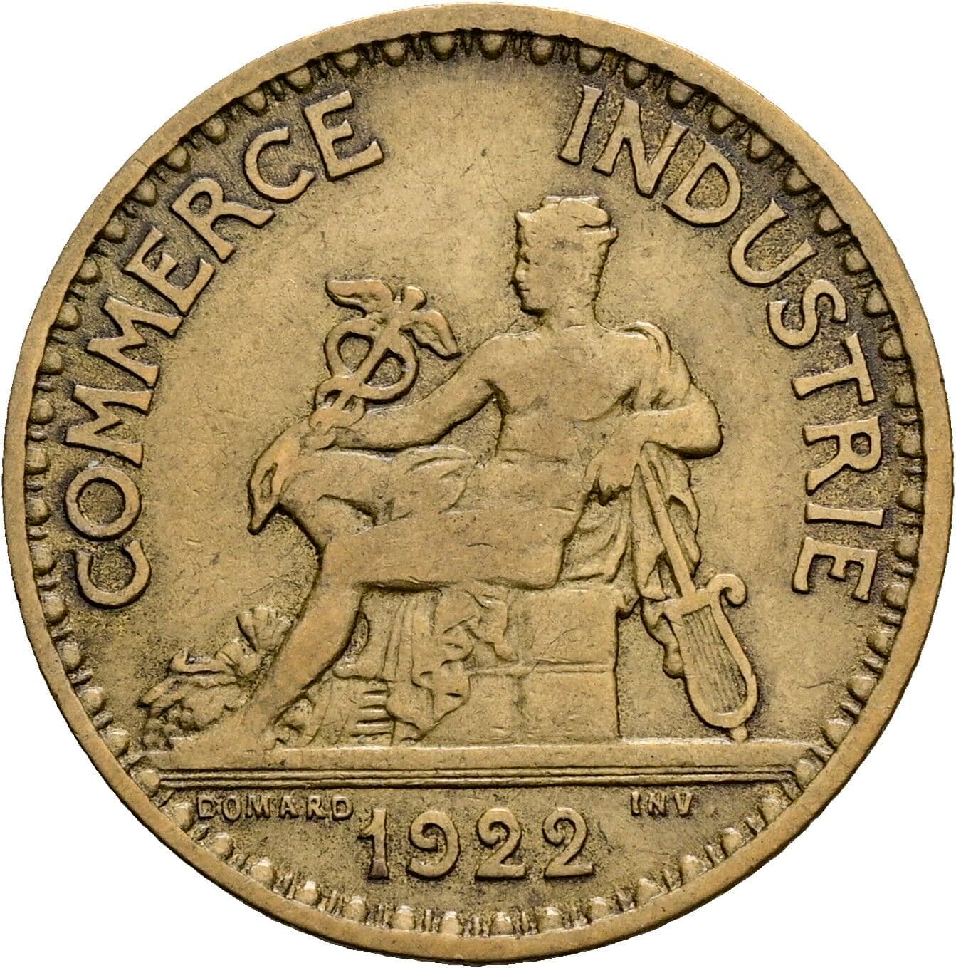 1 Franc 1922 – Rückseite