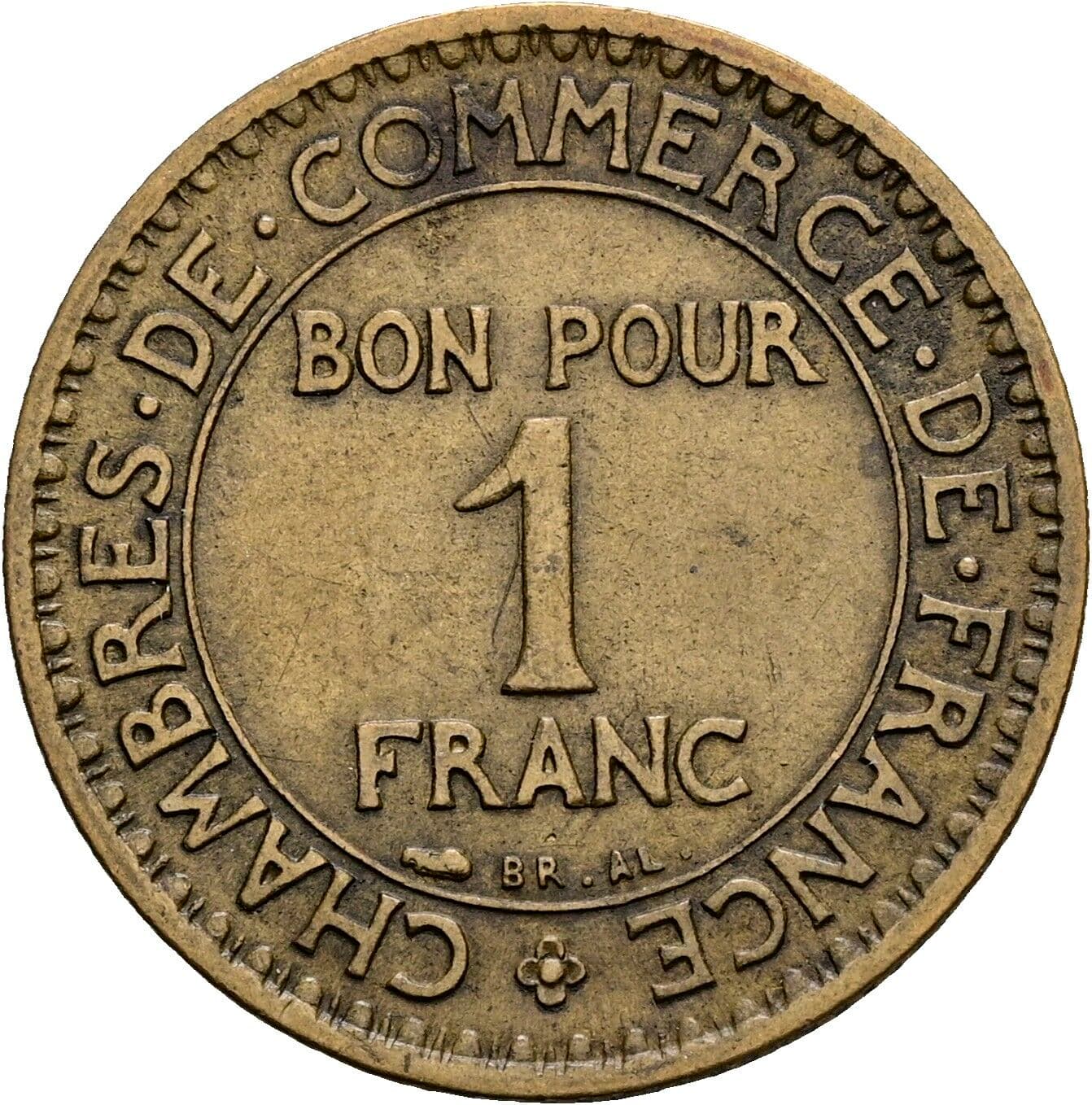 1 Franc 1923 – Vorderseite