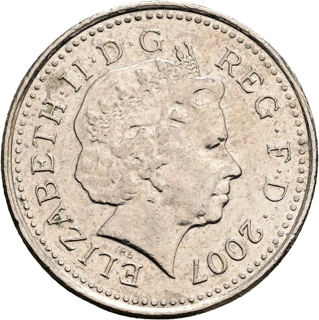 5 Cents Elisabeth II. 1952-2022 2007 – Vorderseite