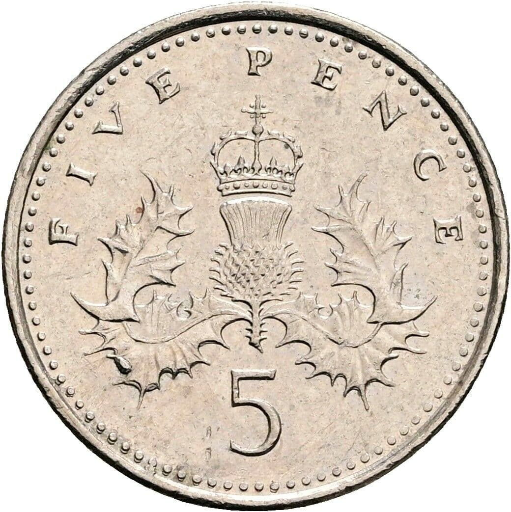 5 Cents Elisabeth II. 1952-2022 2007 – Rückseite