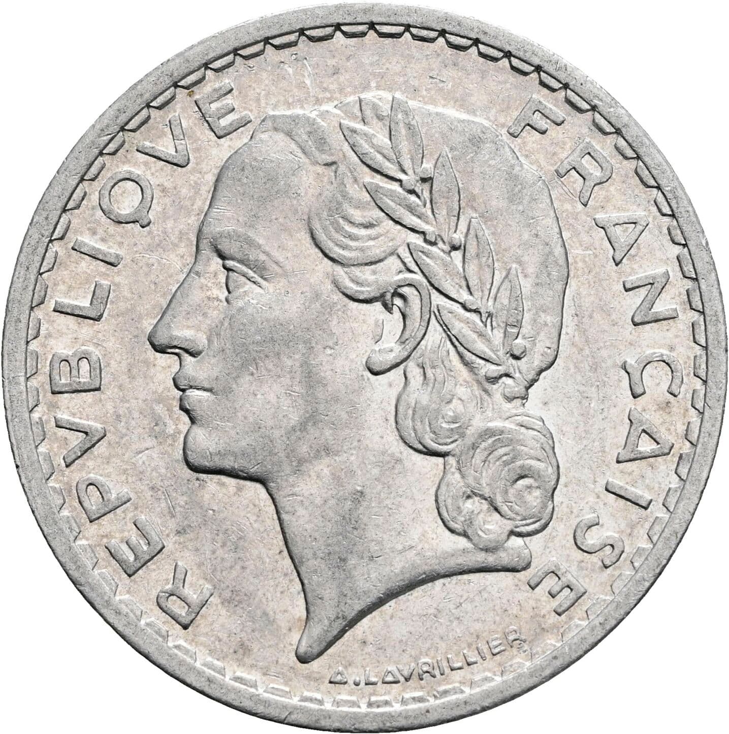 5 Francs 1949 – Vorderseite