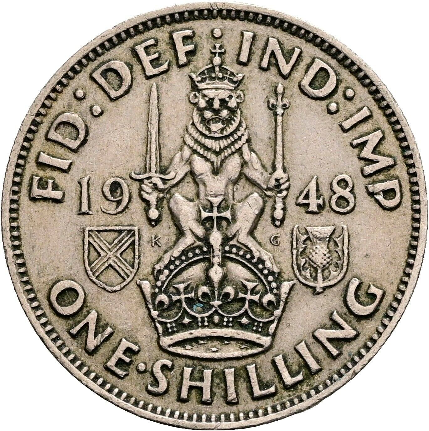 1 Shilling George VI. 1936-1952 1948 – Rückseite