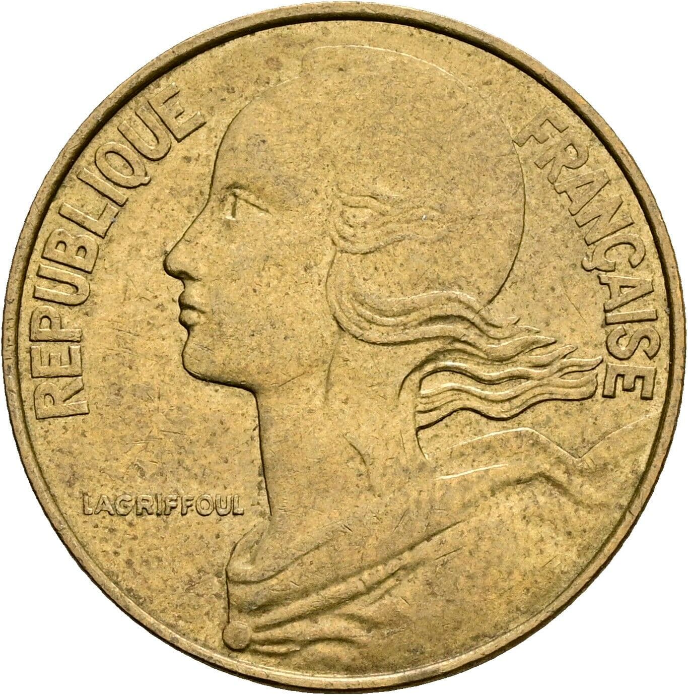 20 Centimes 1978 – Vorderseite