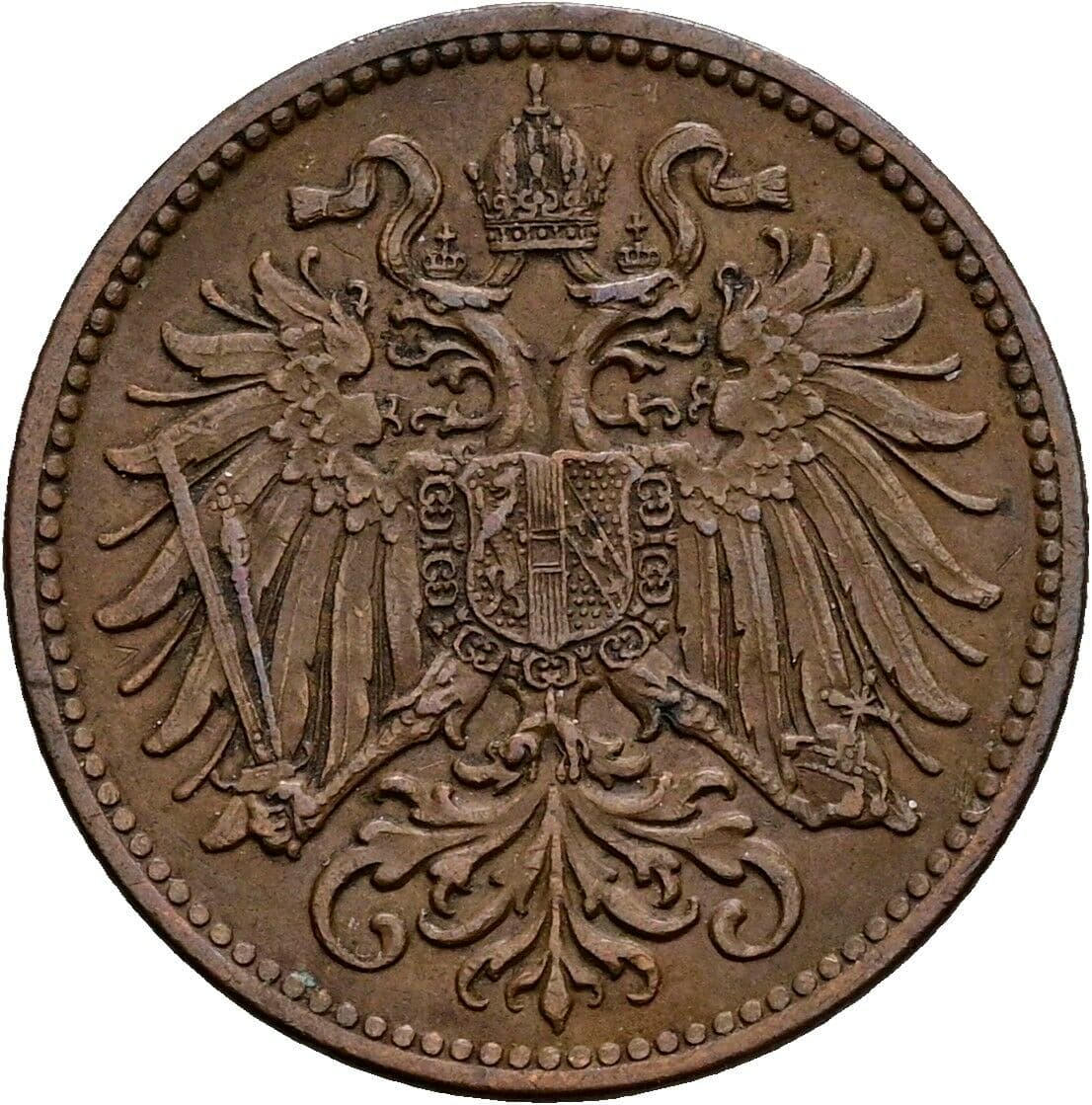 2 Heller Franz Joseph I. 1848-1916 1914 – Rückseite