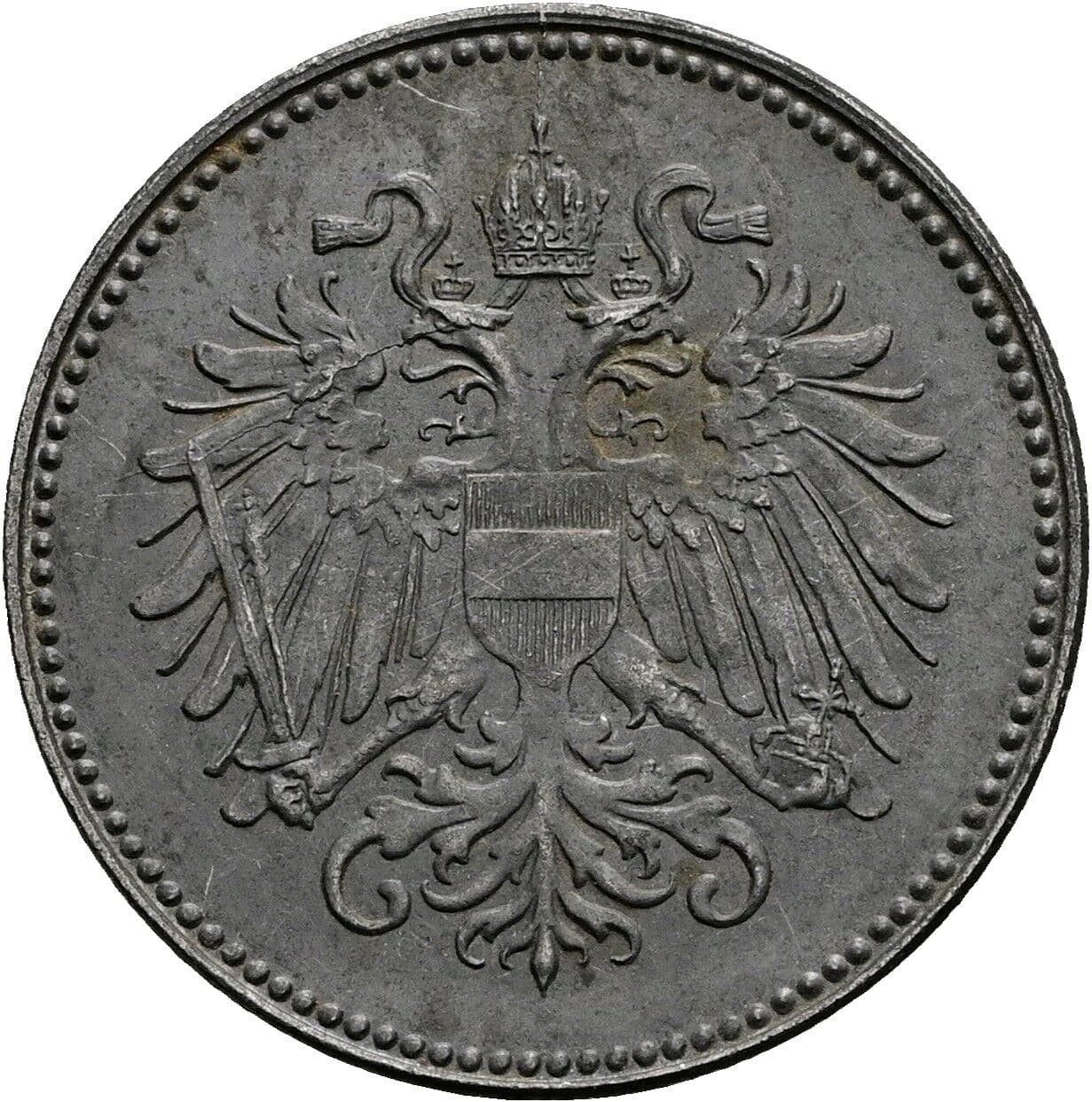 20 Heller Karl I., 1916-1918 1918 – Rückseite
