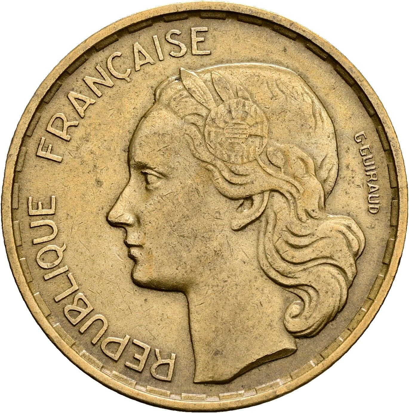 20 Francs 1951 – Rückseite