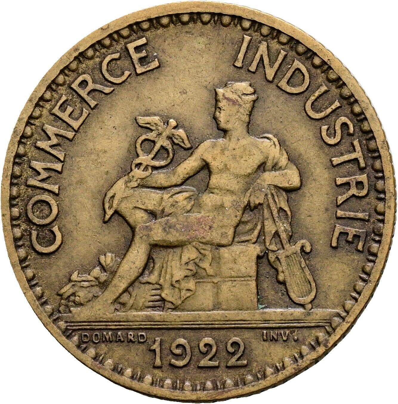 1 Franc 1922 – Rückseite