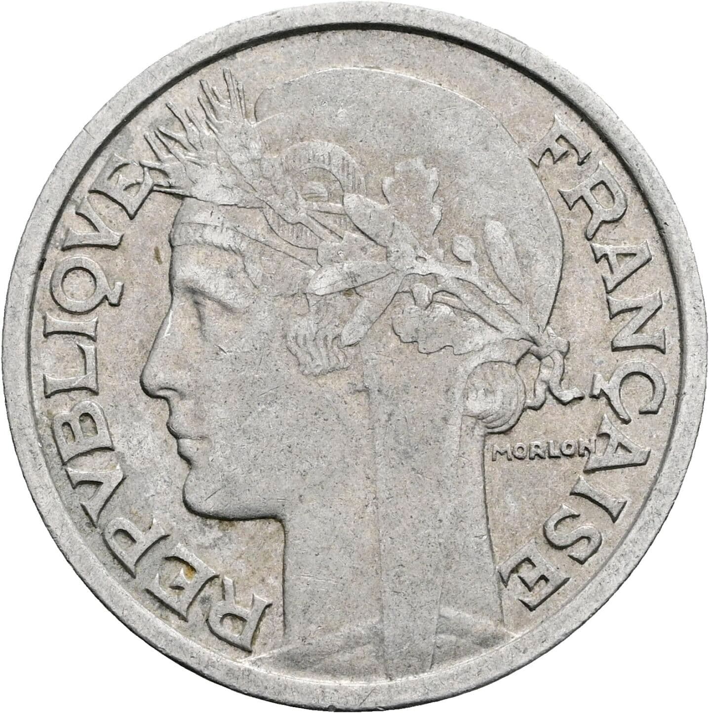 2 Francs 1947 B – Rückseite