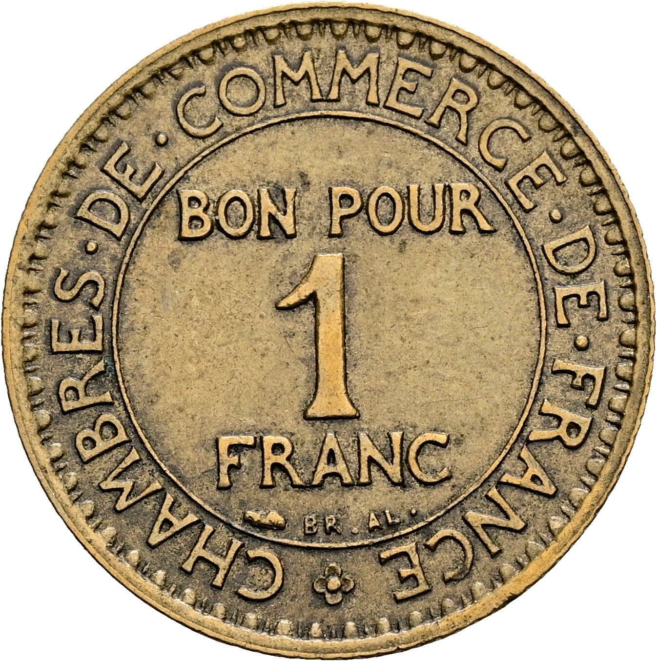 1 Franc 1922 – Vorderseite