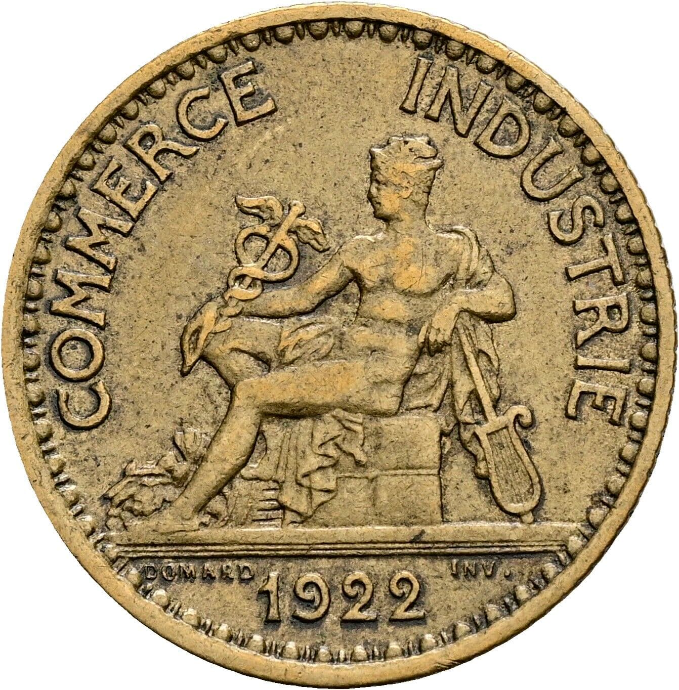 1 Franc 1922 – Rückseite