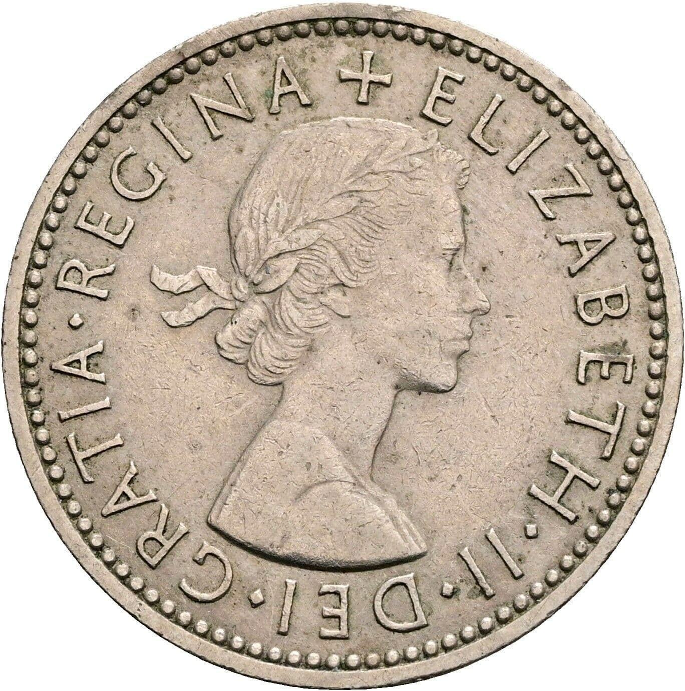 1 Shilling Elisabeth II. 1952-2022 1962 – Vorderseite