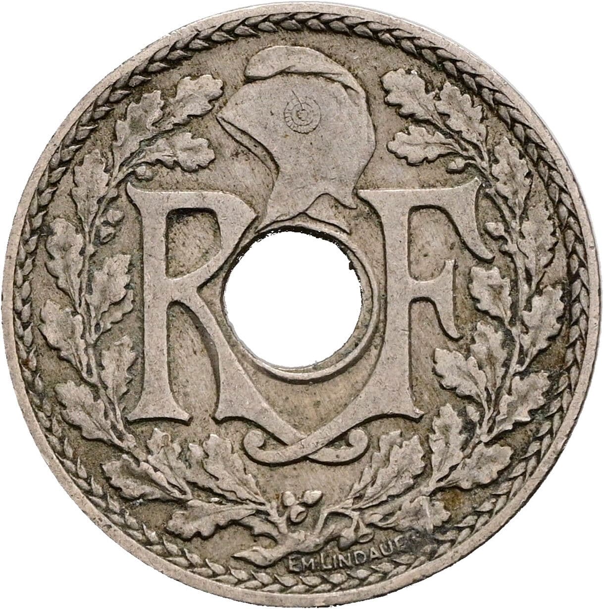 10 Centimes 1931 – Rückseite