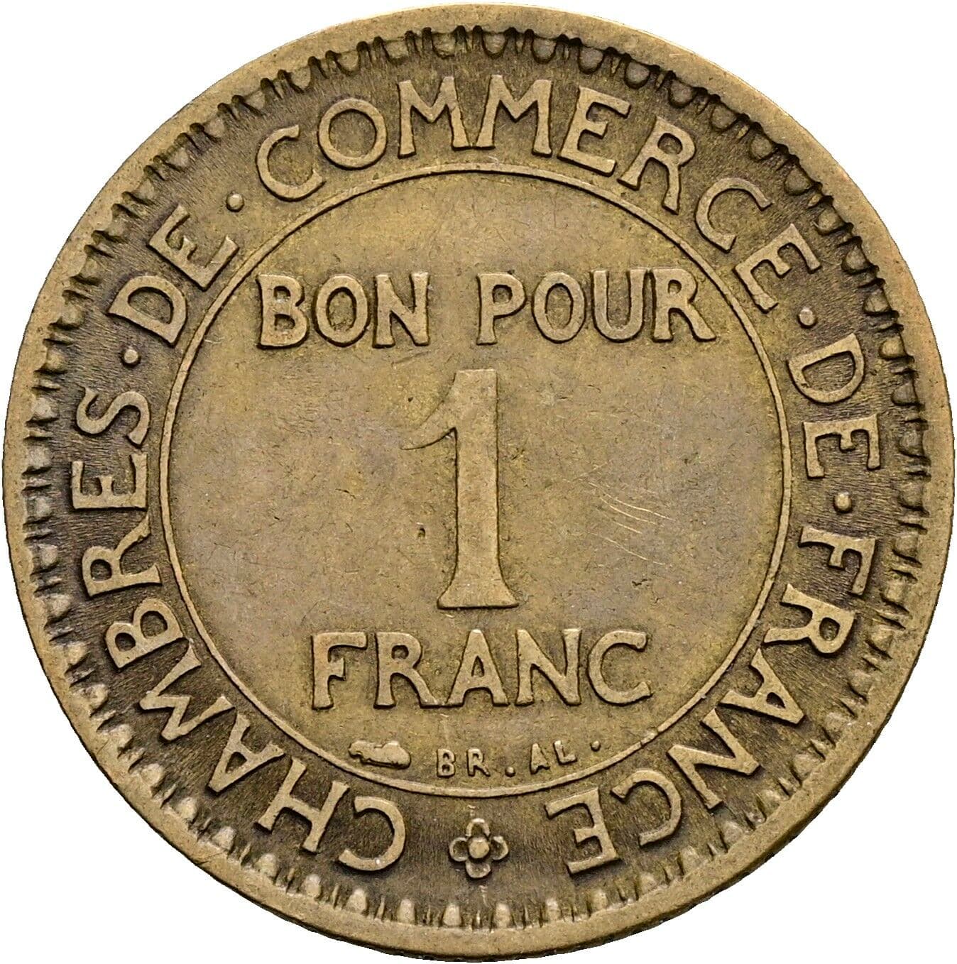 1 Franc 1921 – Vorderseite
