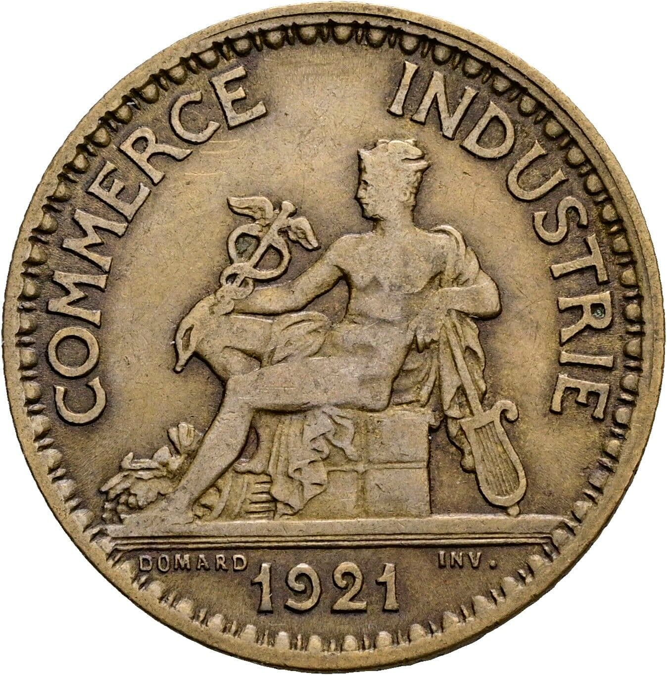 1 Franc 1921 – Rückseite