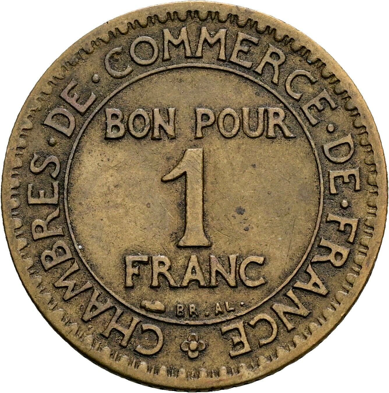 1 Franc 1923 – Vorderseite