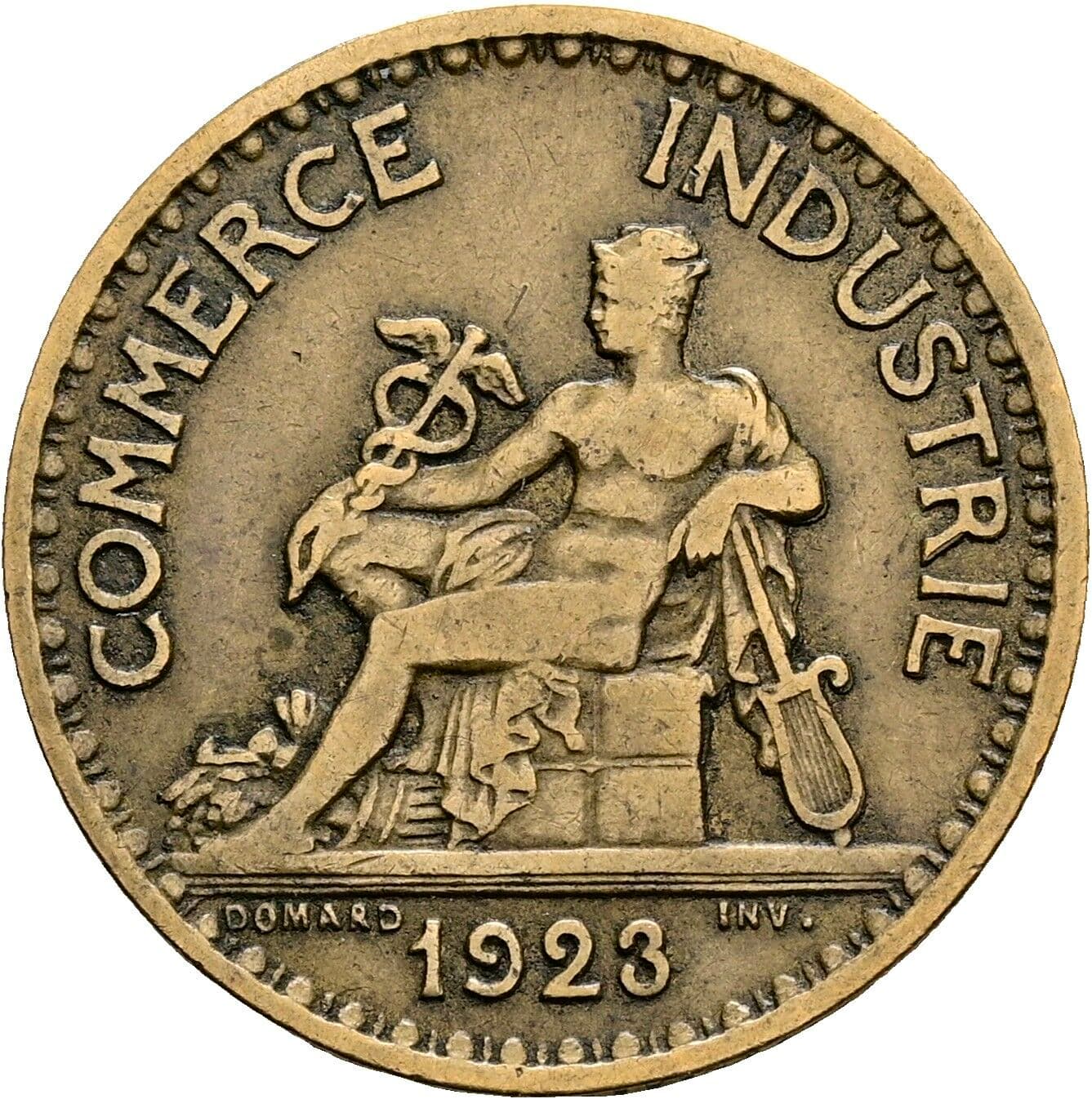 1 Franc 1923 – Rückseite