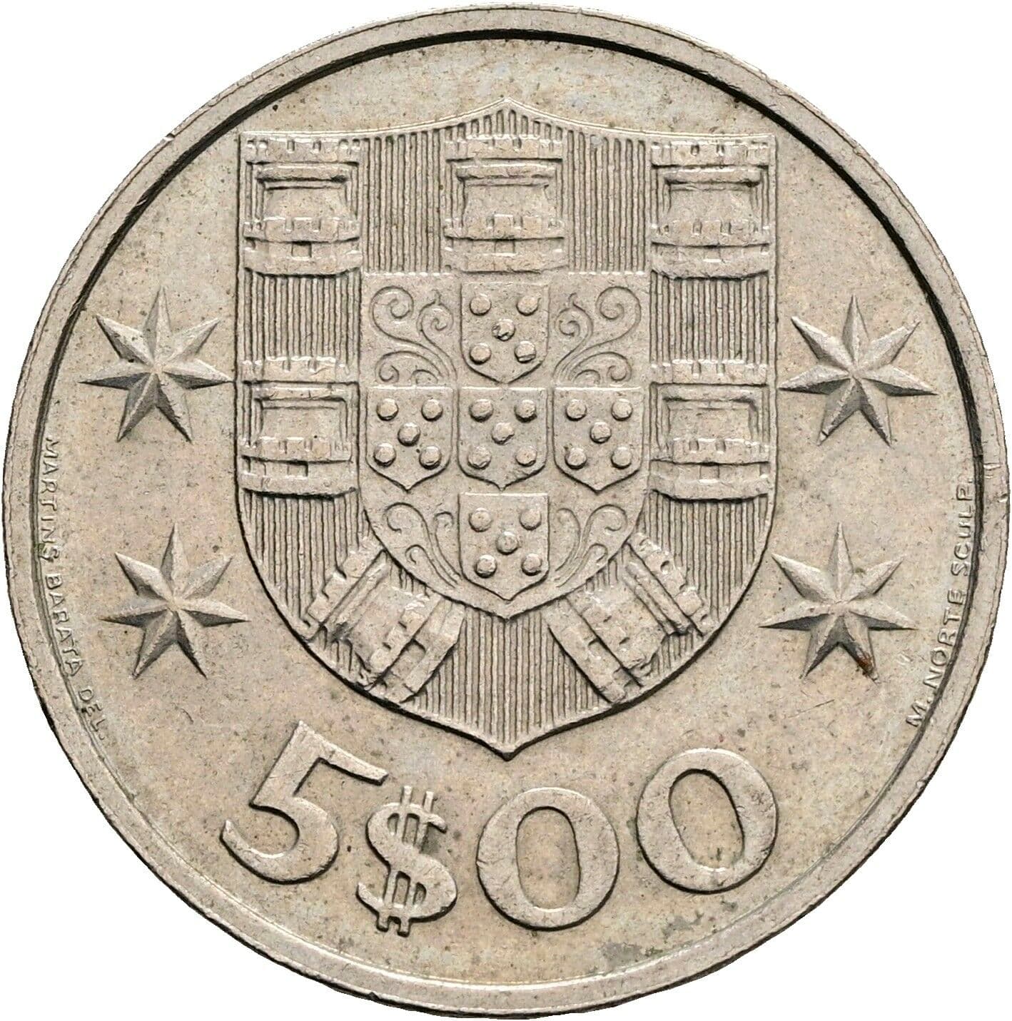 5 Escudos