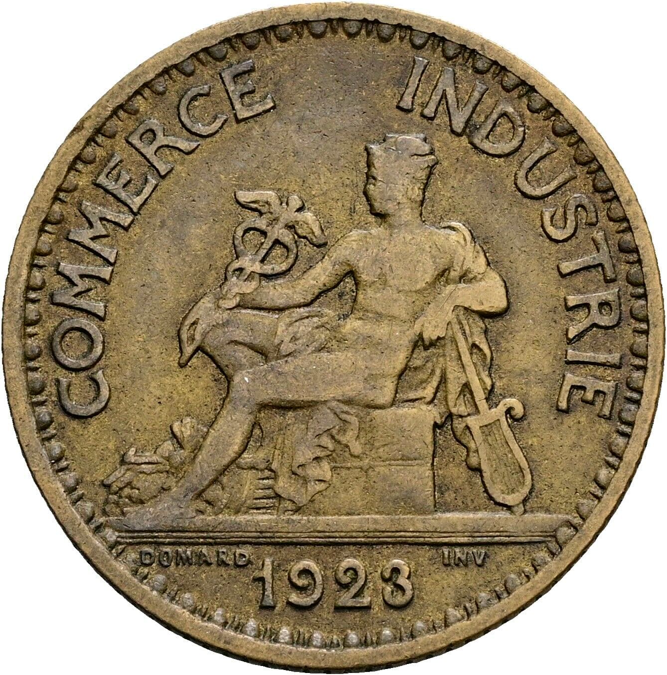 1 Franc 1923 – Rückseite