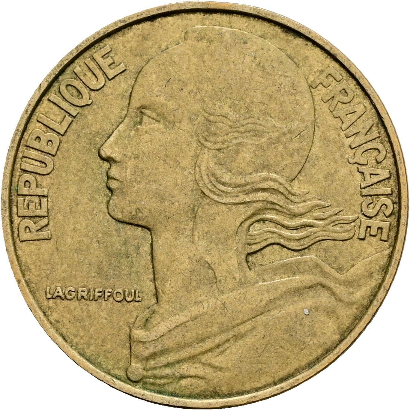 20 Centimes 1981 – Vorderseite