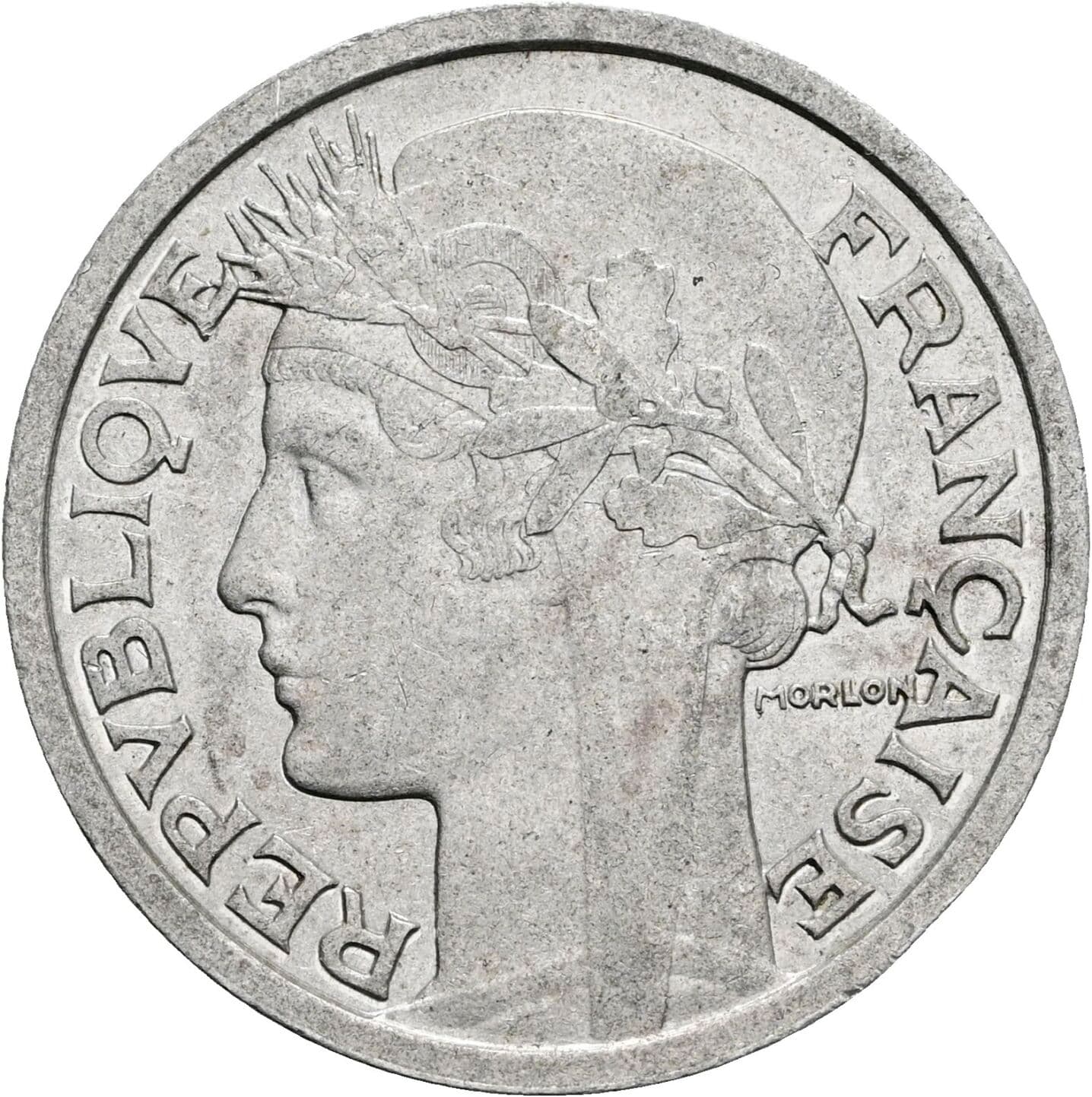 2 Francs 1950 – Rückseite