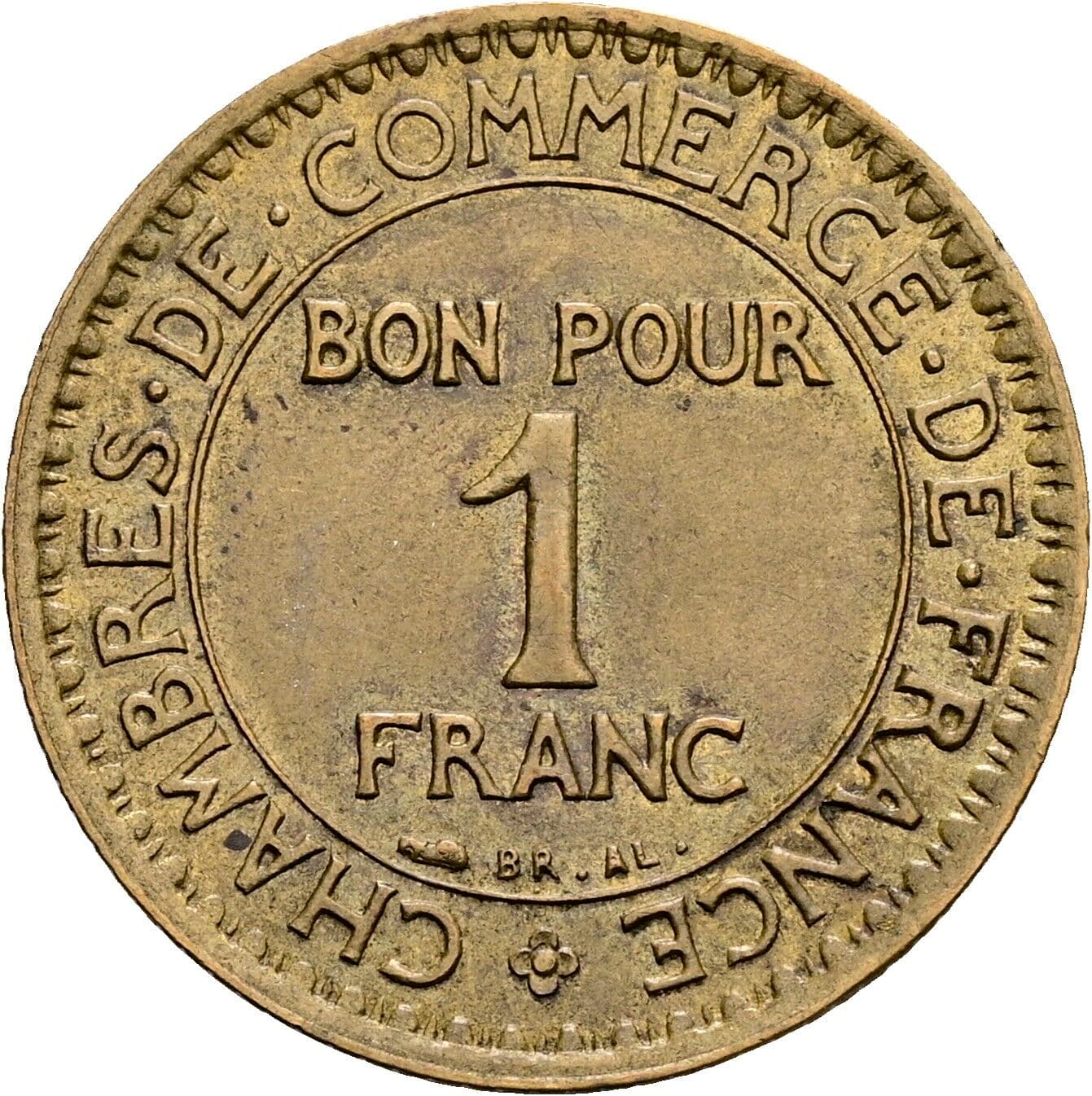 1 Franc 1922 – Vorderseite