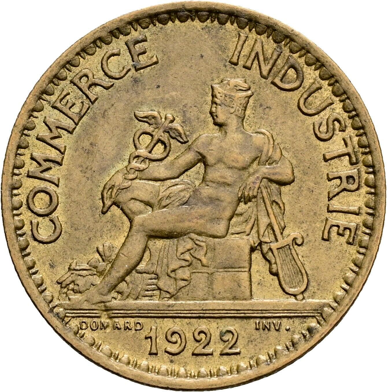1 Franc 1922 – Rückseite