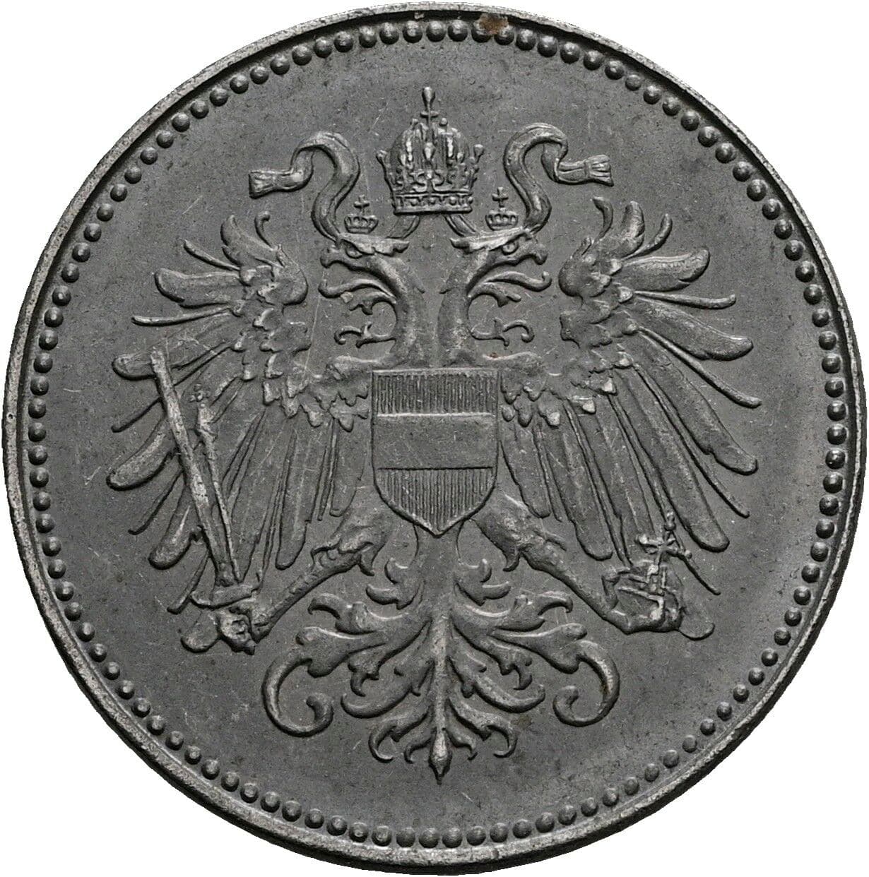 20 Heller Karl I., 1916-1918 1918 – Rückseite