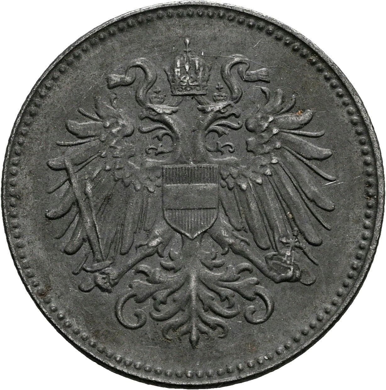 20 Heller Karl I., 1916-1918 1918 – Rückseite