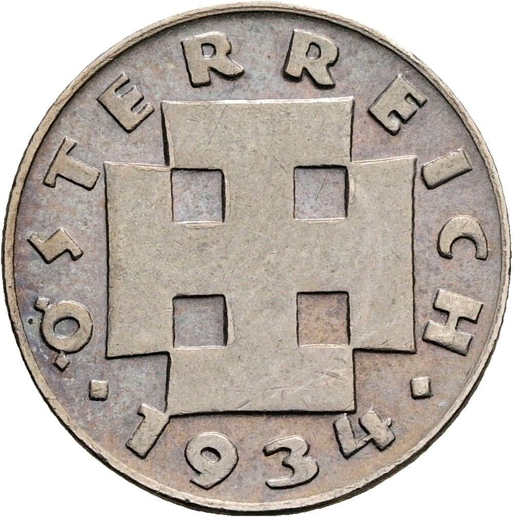 5 Groschen 1934 – Rückseite