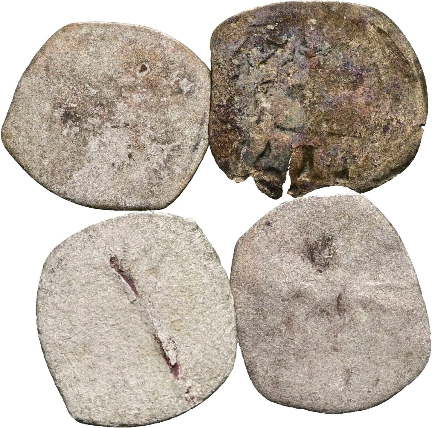 Lot 4 Stück Pfennige – Rückseite