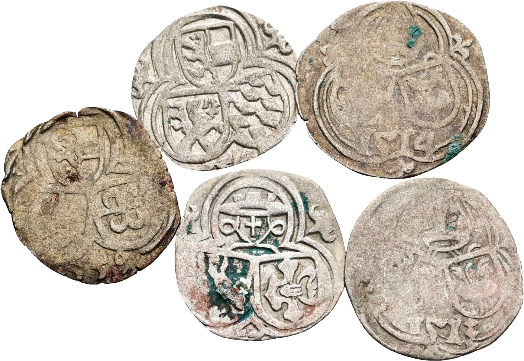 Lot 5 Stück Zweier – Vorderseite
