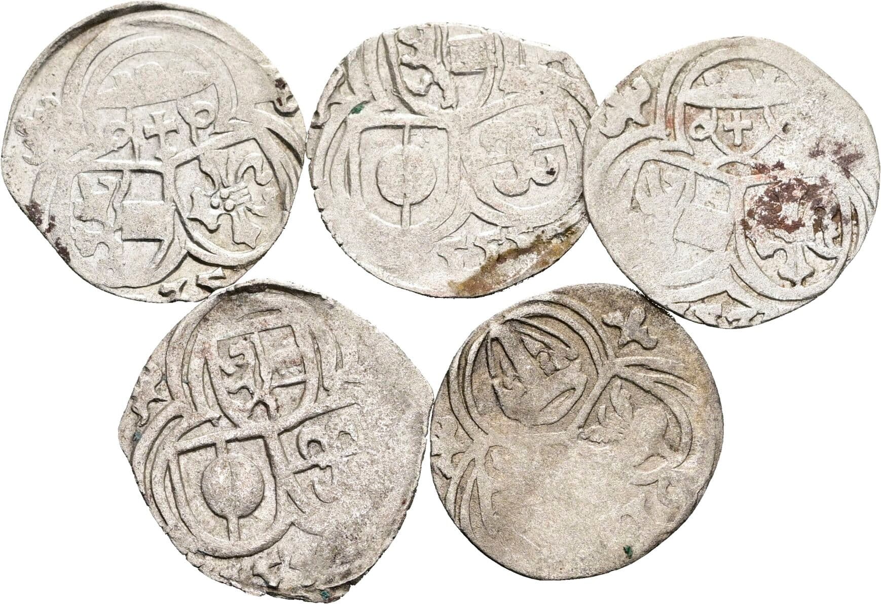 Lot 5 Stück Zweier – Vorderseite