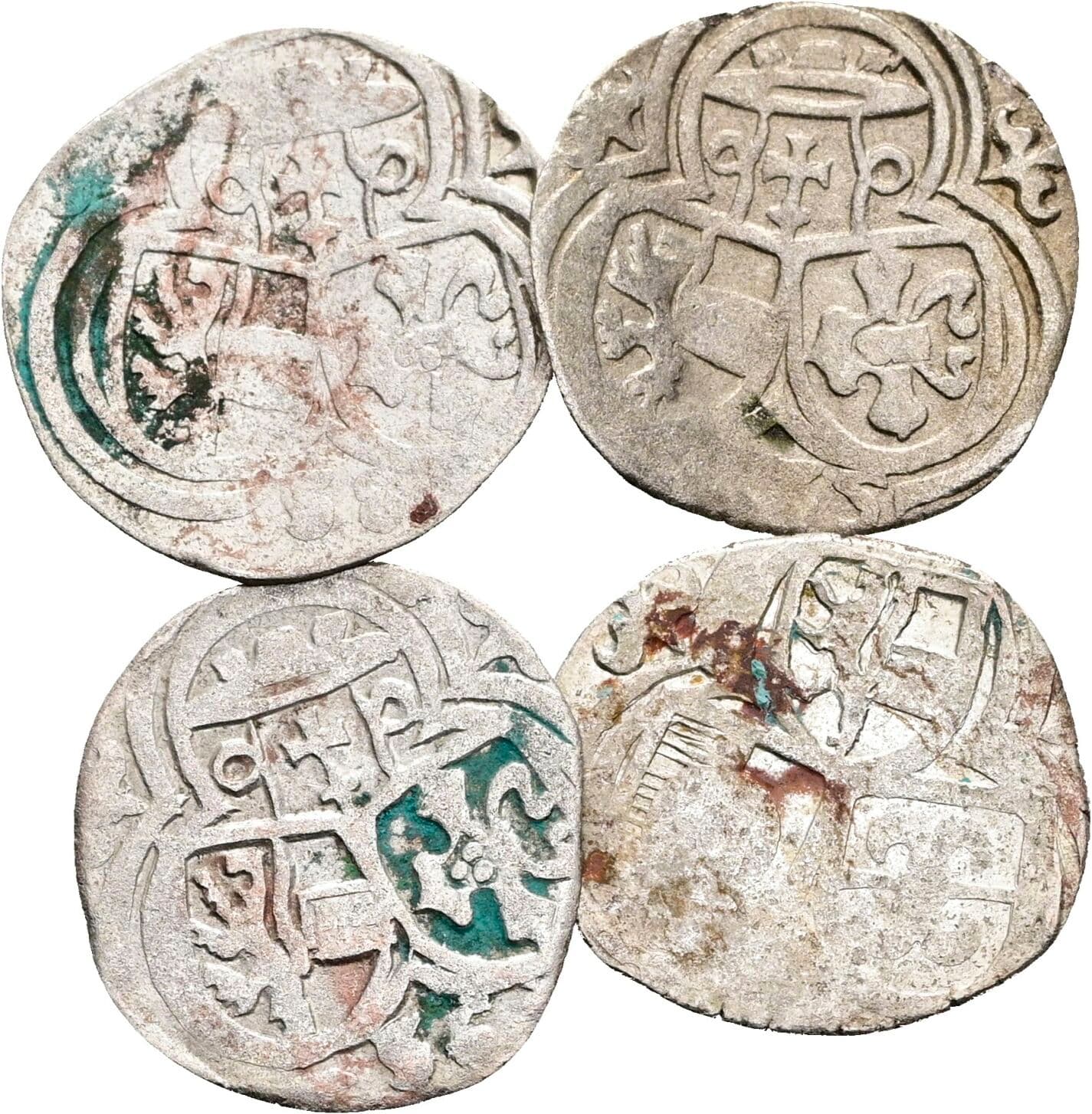 Lot 4 Stück Zweier – Vorderseite
