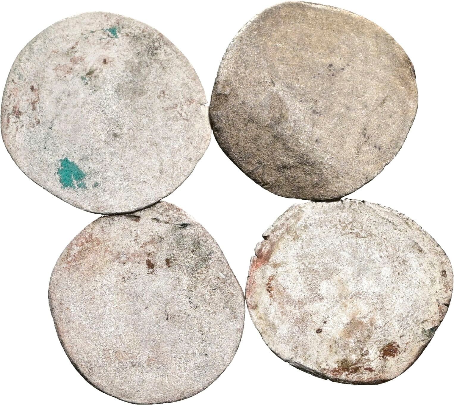 Lot 4 Stück Zweier – Rückseite