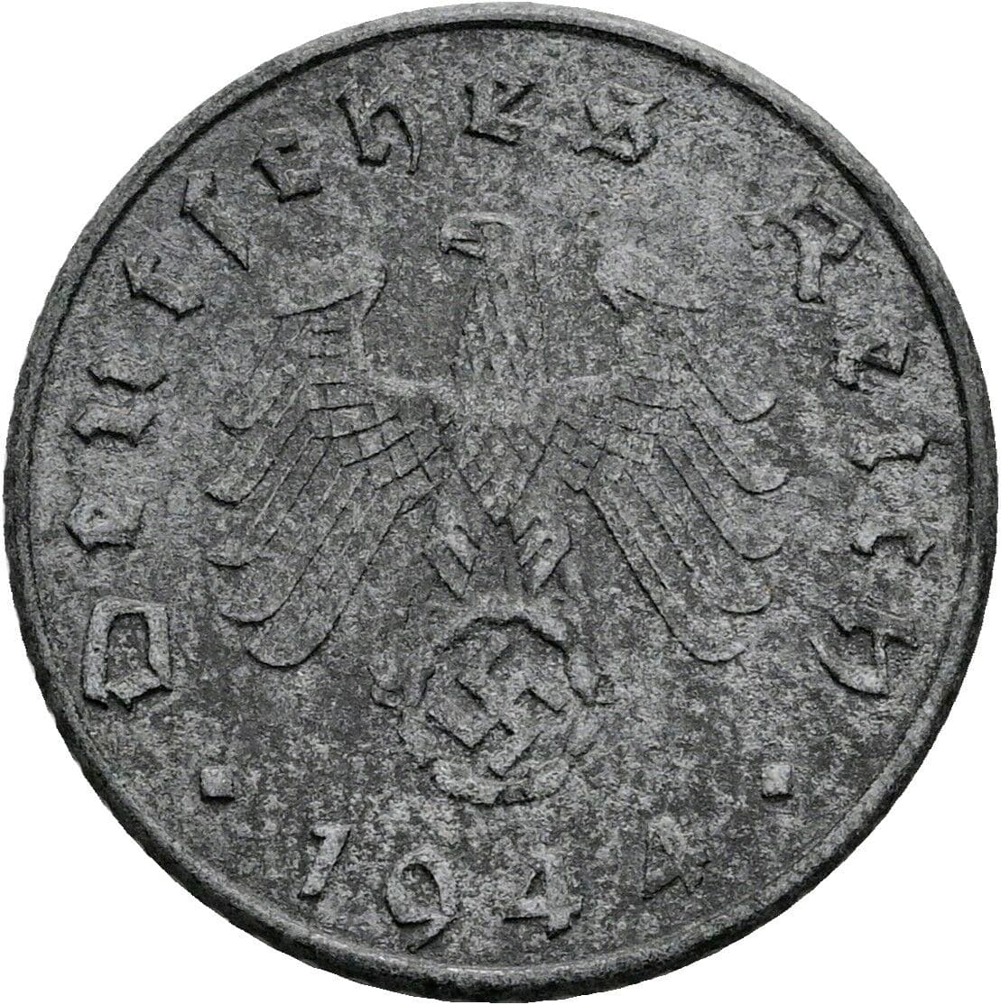 5 Reichspfennig 1944 A – Rückseite