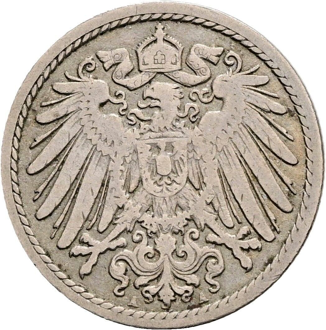 5 Pfennig 1894 A – Rückseite
