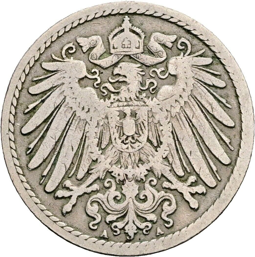 5 Pfennig 1894 A – Rückseite