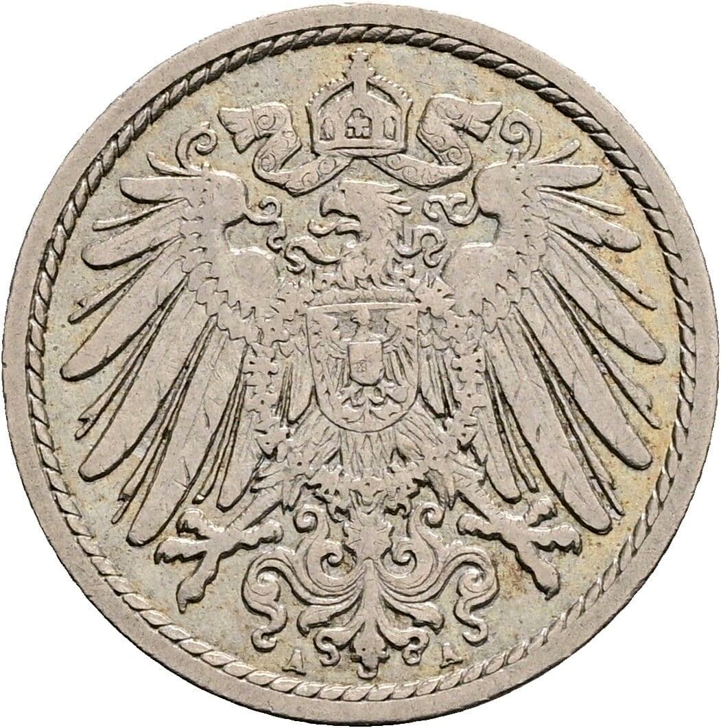 5 Pfennig 1901 A – Rückseite