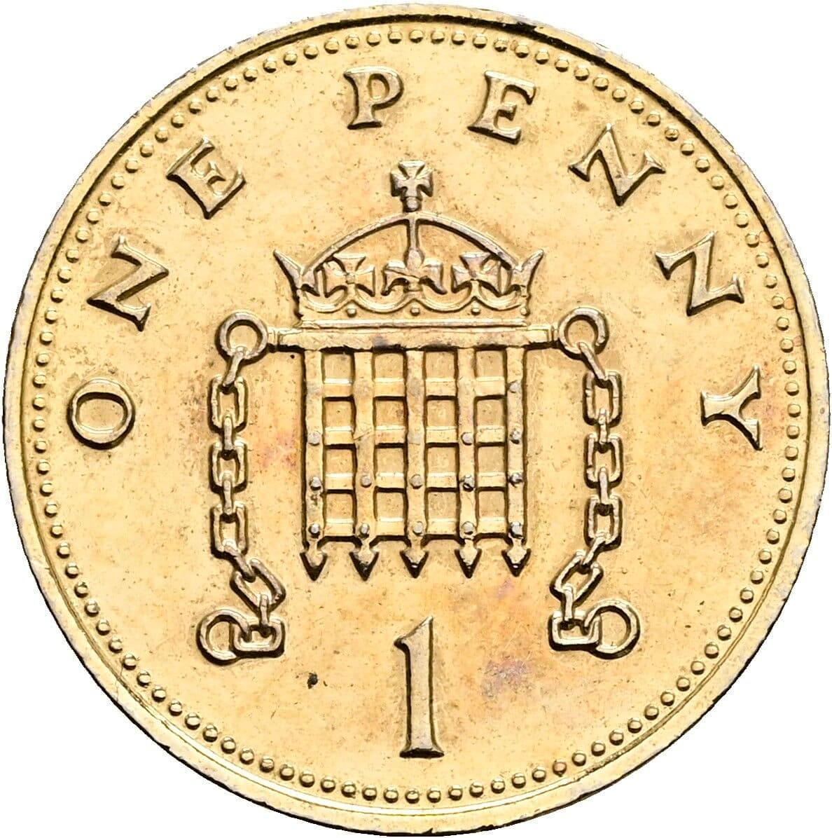 1 Penny Elisabeth II. 1952-2022 1987 – Rückseite
