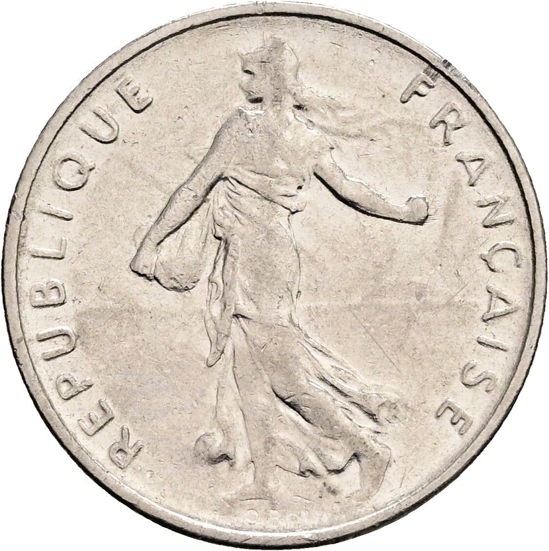 1/2 Franc 1970 – Rückseite