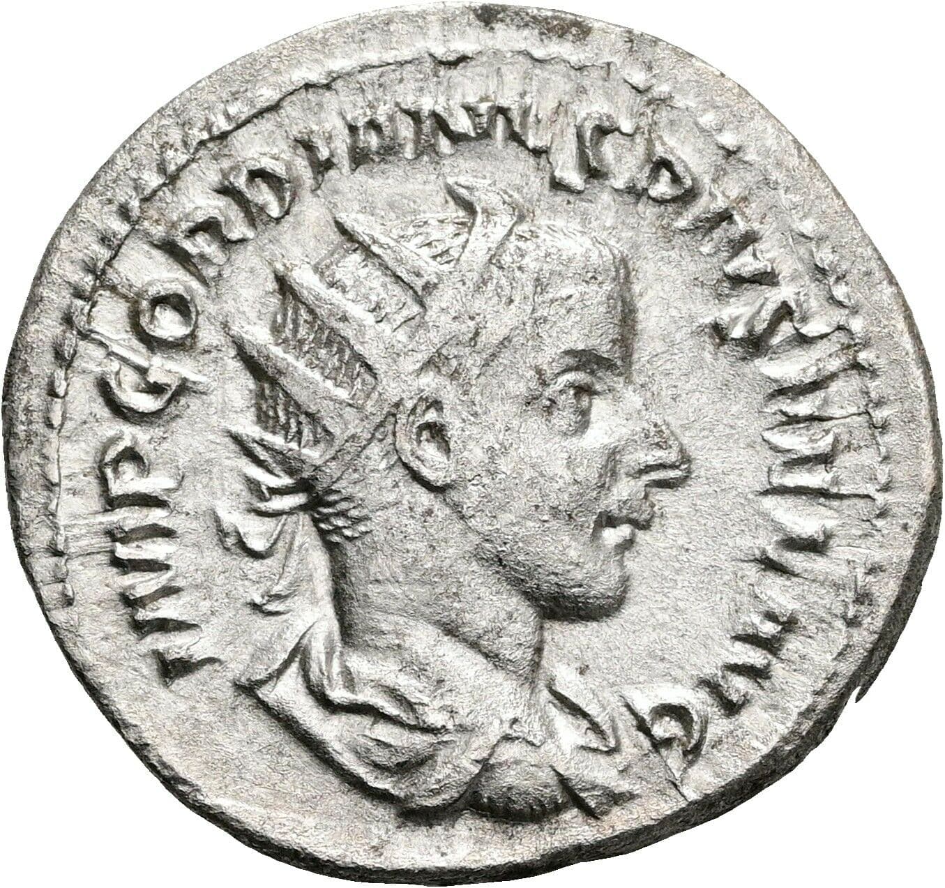 Antoninian Gordianus III. Pius 238-244 AC – Vorderseite