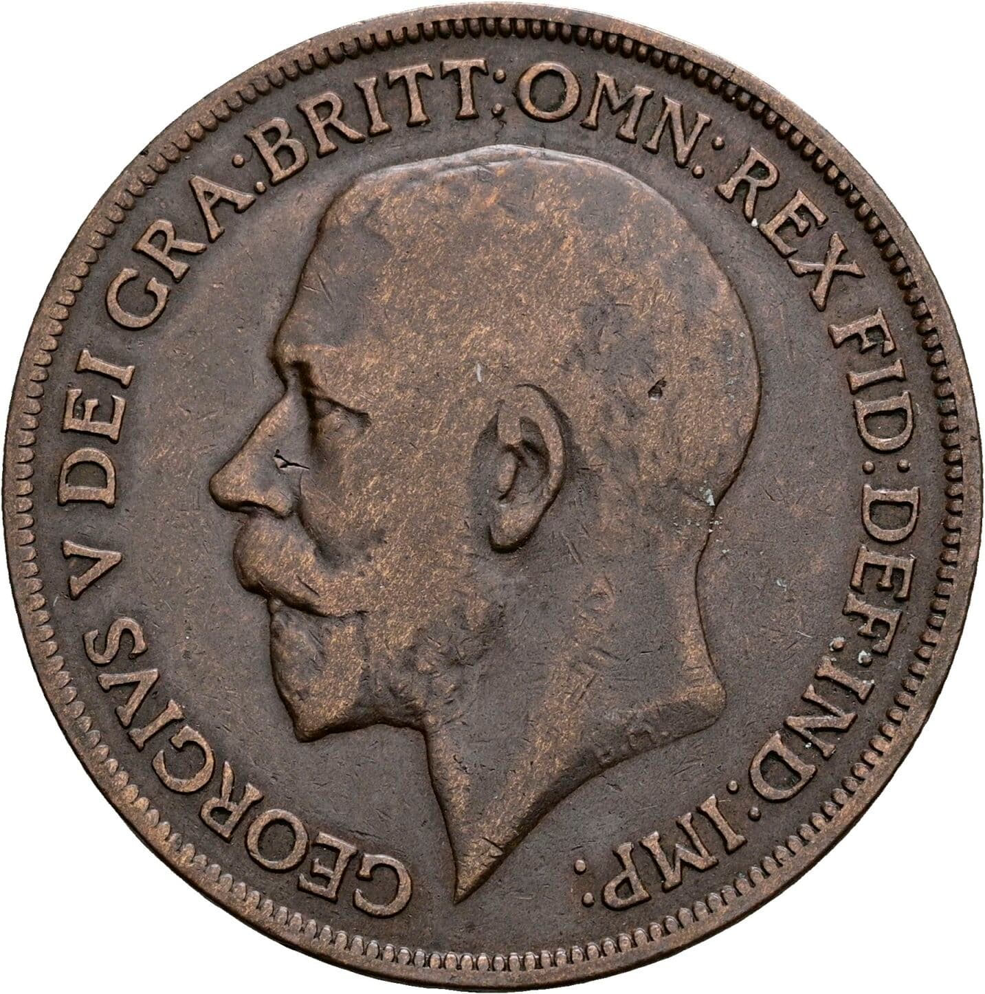 1 Penny George V. 1917 – Vorderseite