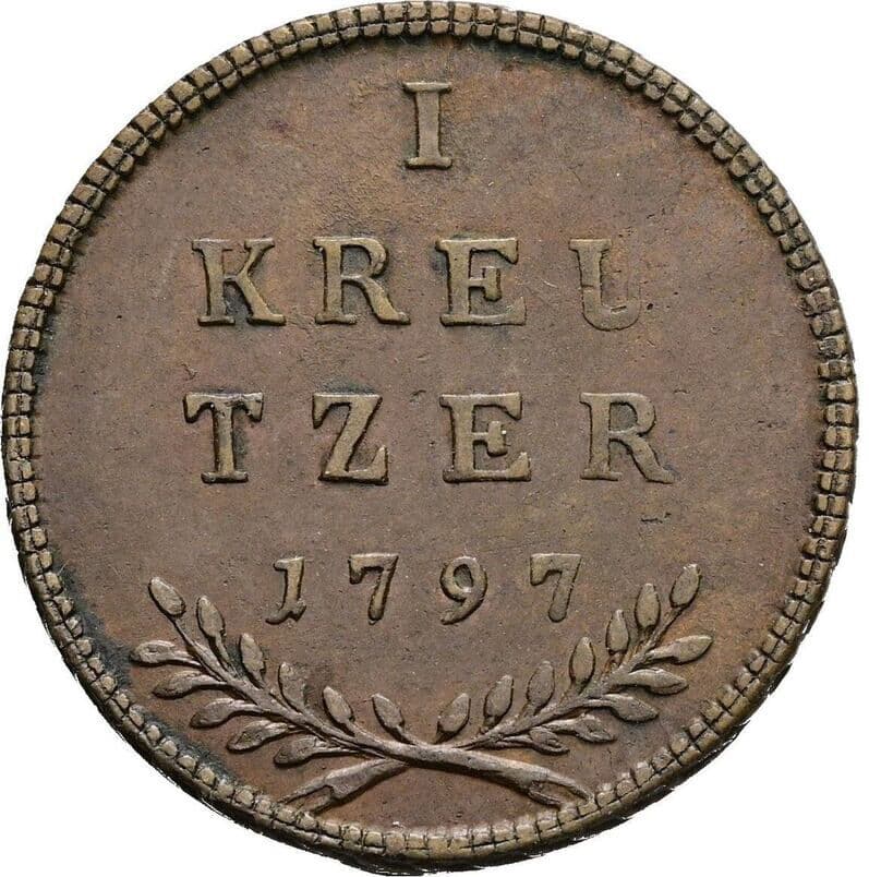 1 Kreuzer Hieronymus Graf Colloredo 1797 – Vorderseite
