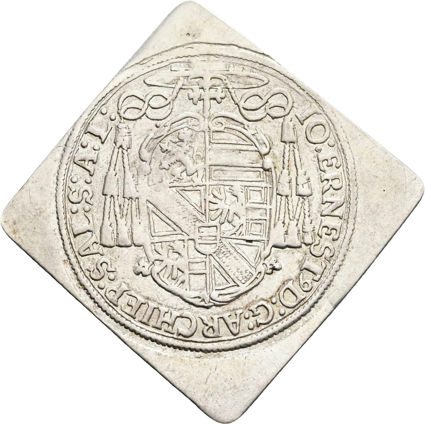 1/9 Talerklippe Johann Ernst Graf Thun-Hohenstein 1687-1709 1688 – Rückseite
