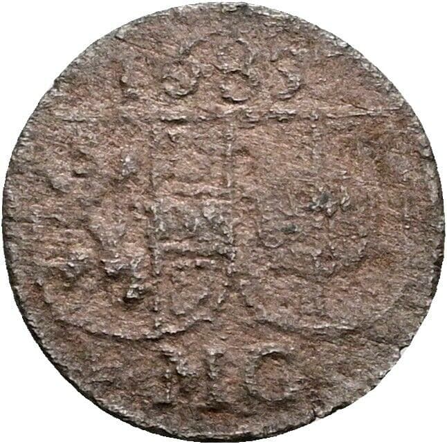 1 Pfennig Max Gandolph 1668-1687 1685 Salzburg – Vorderseite